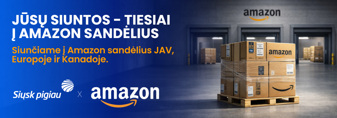 Logistikos sprendimai Amazon prekybai